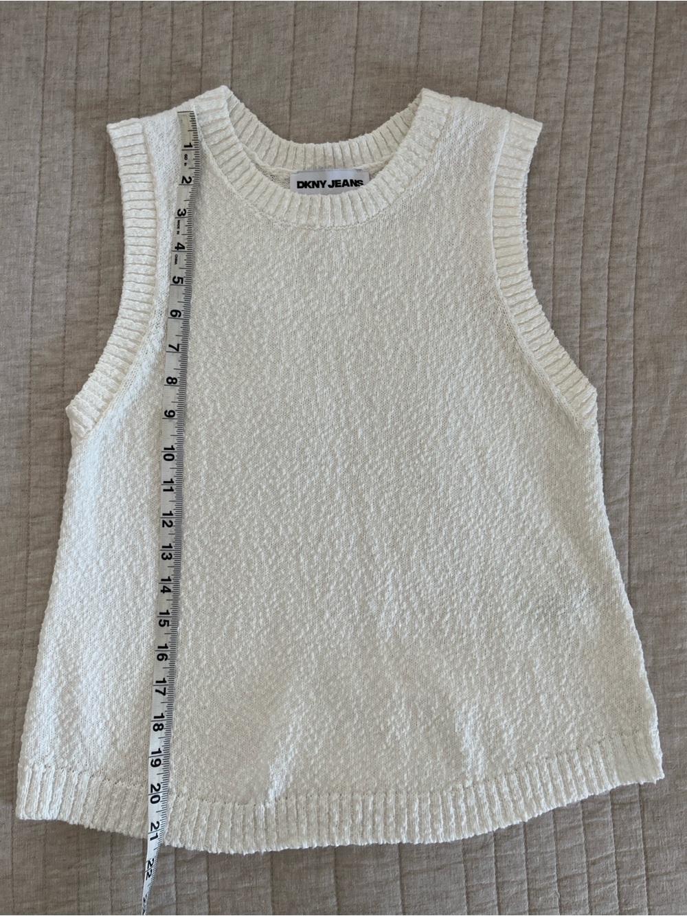 DKNY Crew Sleeveless Knit Tank Top - Picture 9 of 10
